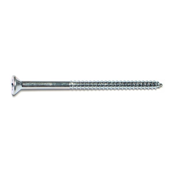 Midwest Fastener Wood Screw, #14, 4 in, Zinc Plated Steel Flat Head Phillips Drive, 100 PK 02610 - main